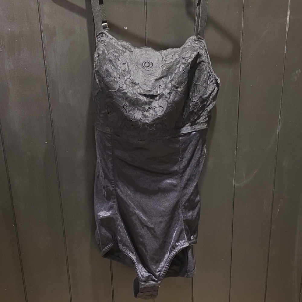 Elegant Black Lace Bodysuit